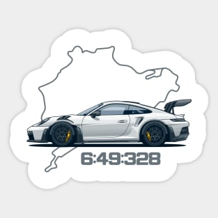 992 GT3 RS nordschleife record Sticker